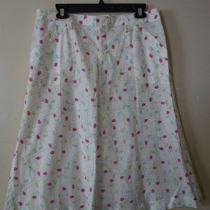 Mon Petit Oiseau Cotton Multi-color A-Line Skirt